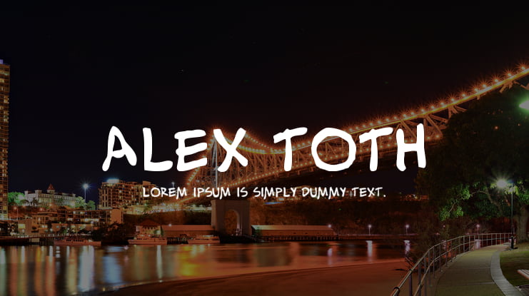Alex Toth Font