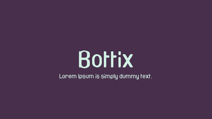 Bottix Font