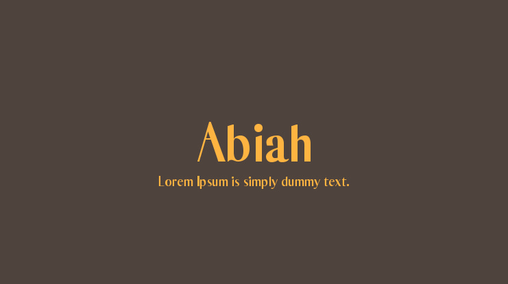 Abiah Font Family