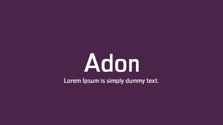 Adon Font Family