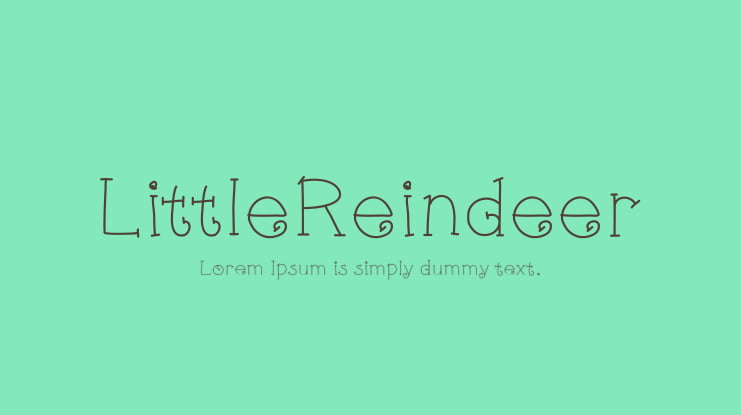LittleReindeer Font