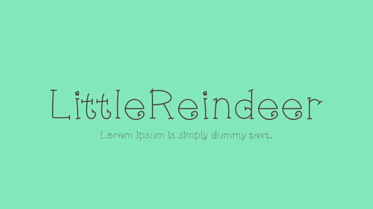 LittleReindeer Font