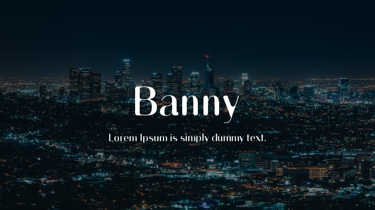 Banny Font Family