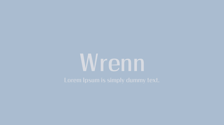 Wrenn Font Family