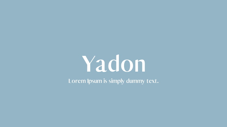 Yadon Font Family