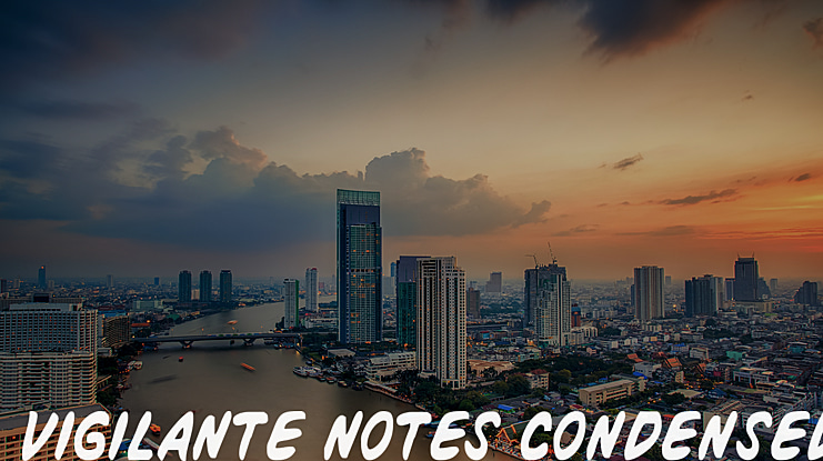 Vigilante Notes Font Family