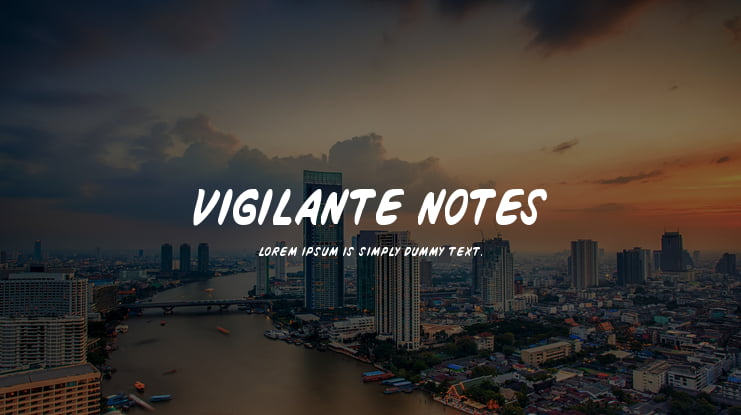 Vigilante Notes Font Family