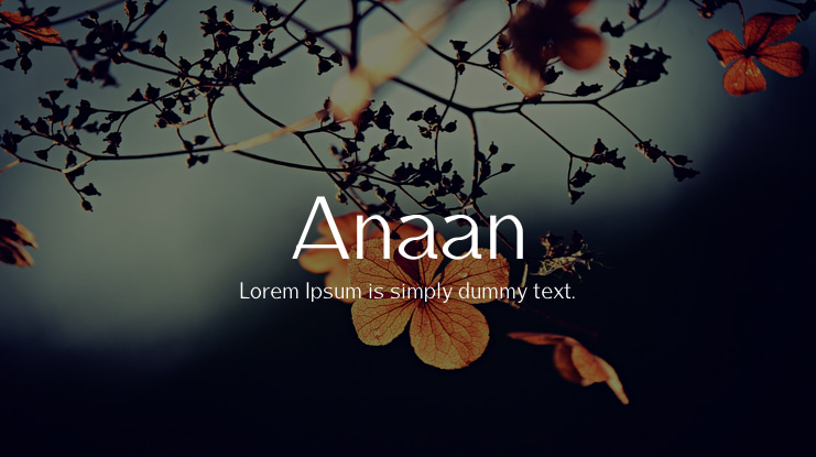 Anaan Font Family