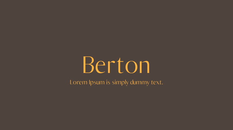Berton Font Family
