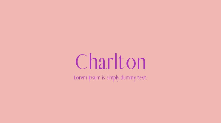 Charlton Font Family