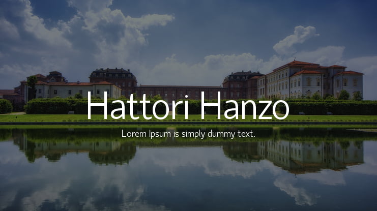 Hattori Hanzo Font Family