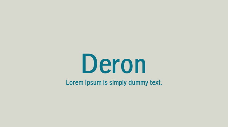 Deron Font Family