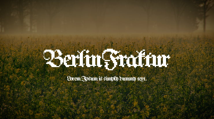 BerlinFraktur Font