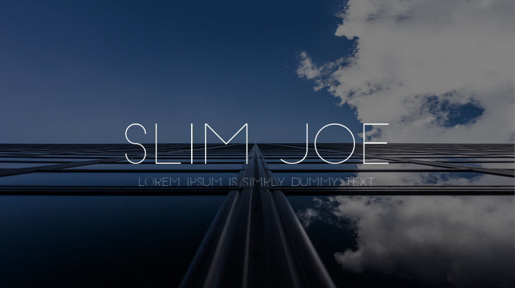 Slim Joe Font