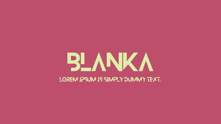 Blanka Font