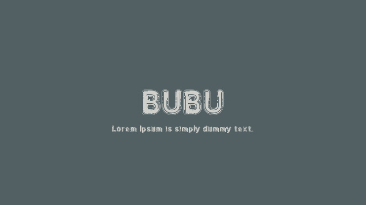 BUBU Font Family