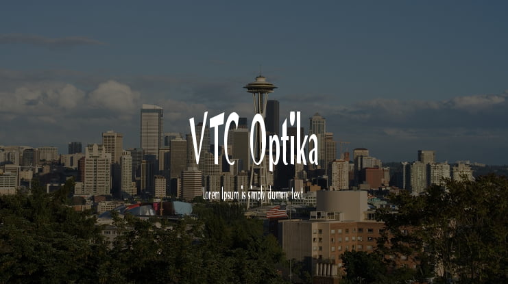 VTC Optika Font Family