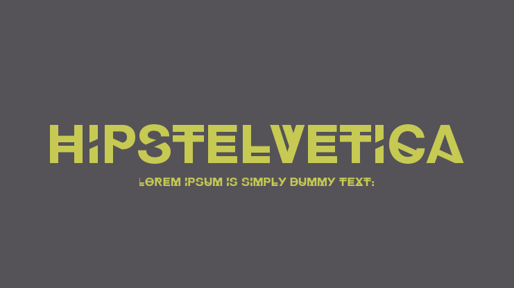Hipstelvetica Font Family
