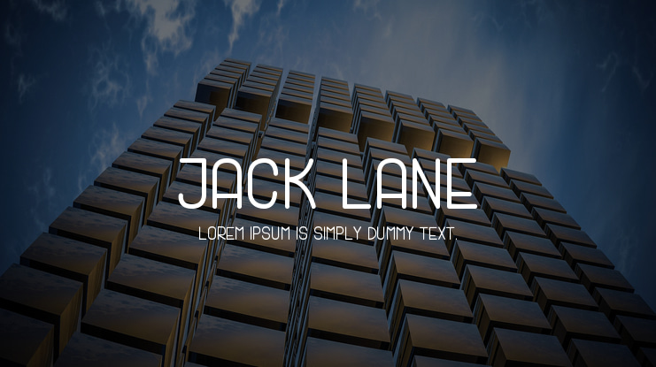 Jack Lane Font