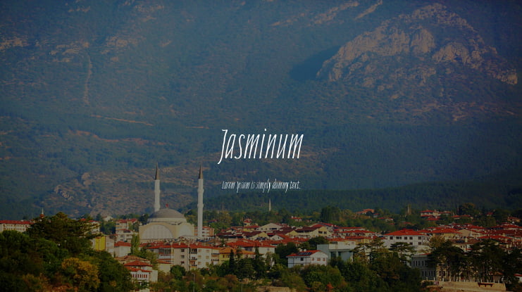 Jasminum Font