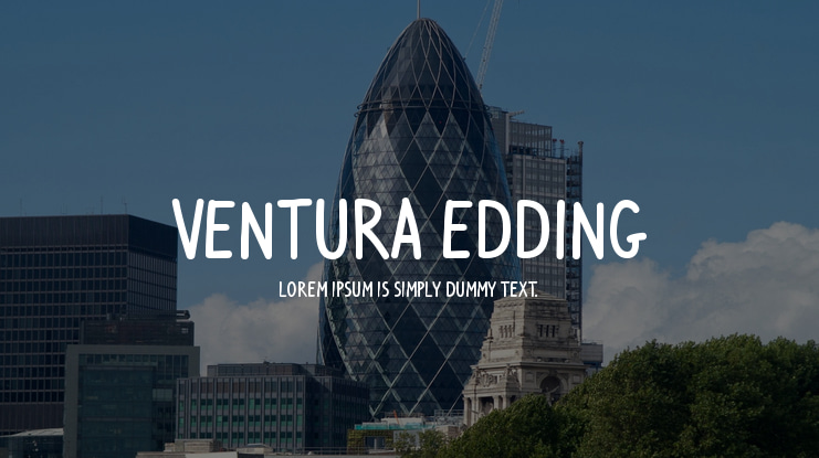 Ventura Edding Font Family
