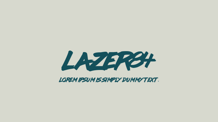 lazer84 Font