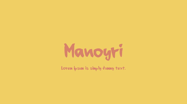 Manoyri Font