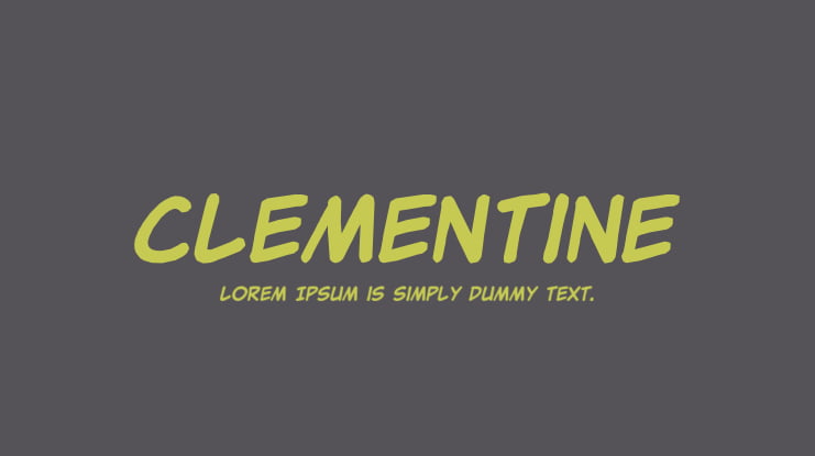 Clementine Font Family