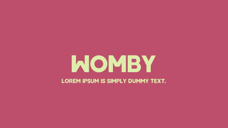 Womby Font