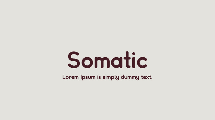 Somatic Font