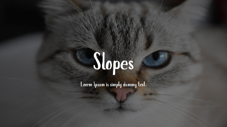 Slopes Font
