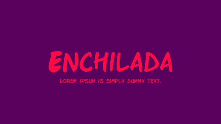Enchilada Font
