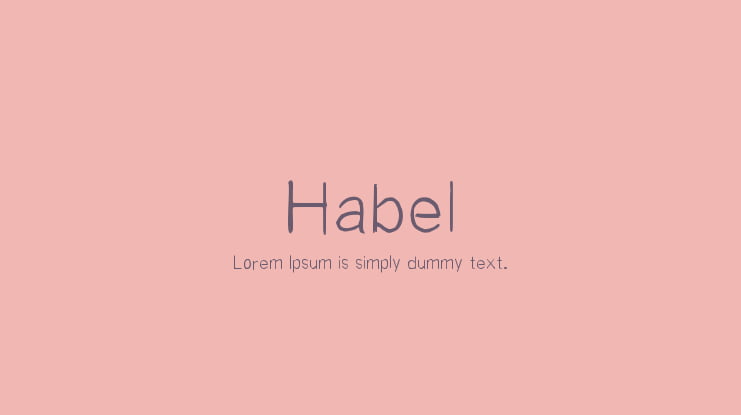 Habel Font