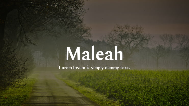 Maleah Font Family