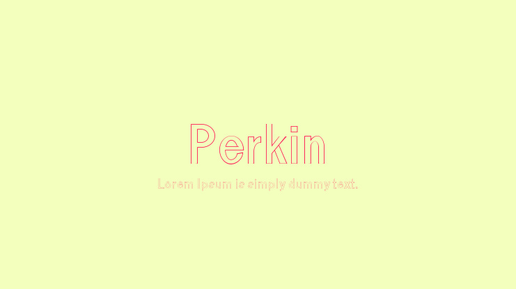 Perkin Font Family