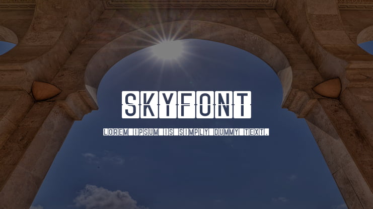 Skyfont Font