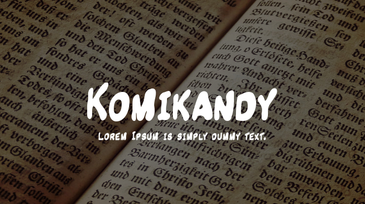 Komikandy Font