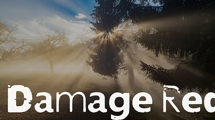 Damage Red Font