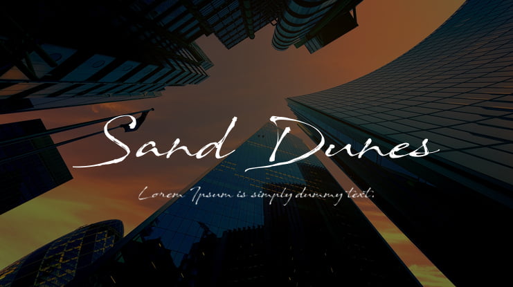 Sand Dunes Font