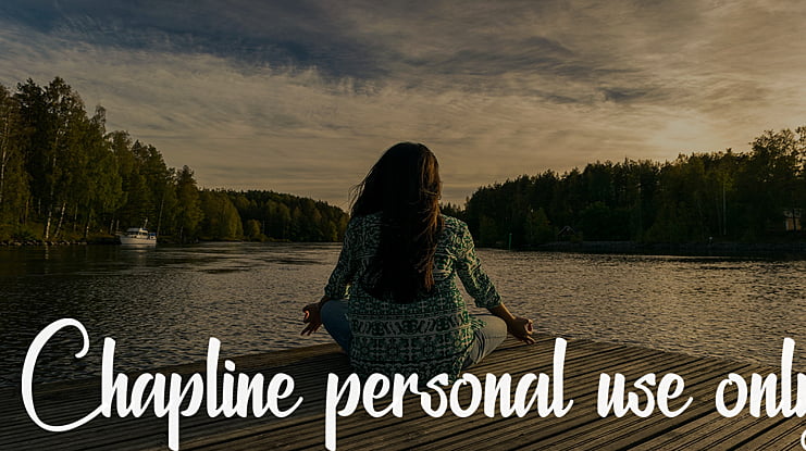 Chapline personal use only Font