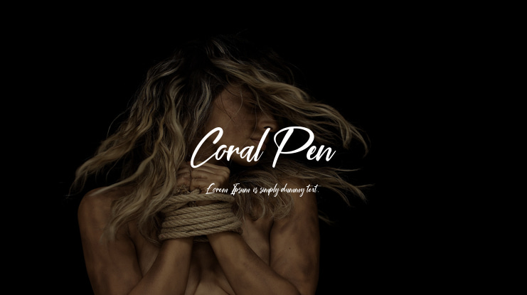 Coral Pen Font