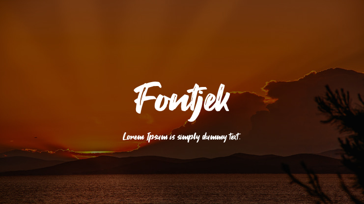 Fontjek Font