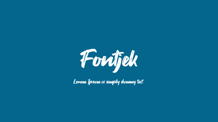 Fontjek Font