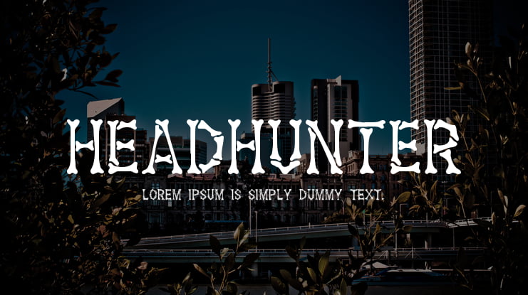 Headhunter Font