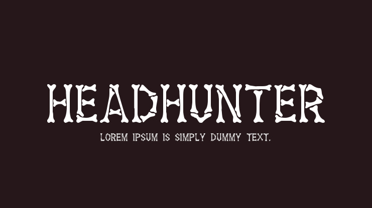 Headhunter Font