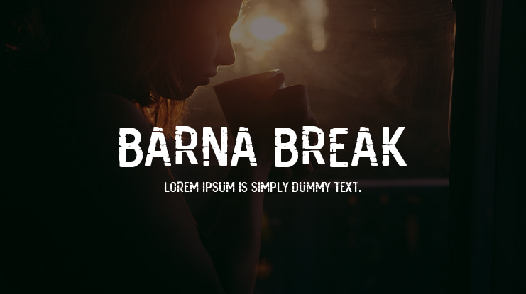 Barna Break Font