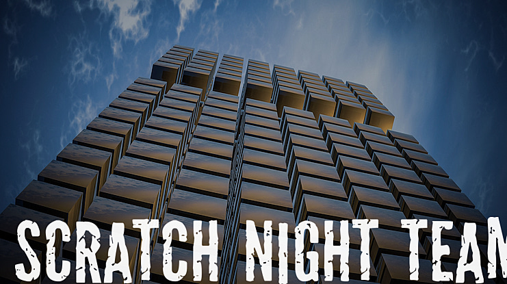 Scratch Night Team Font