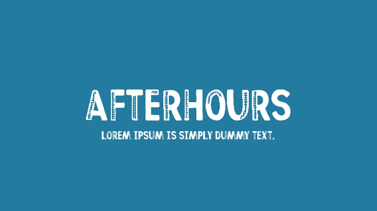 Afterhours Font