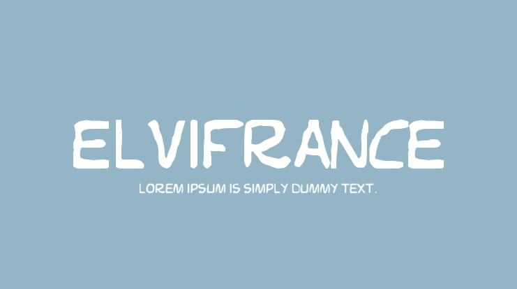 Elvifrance Font