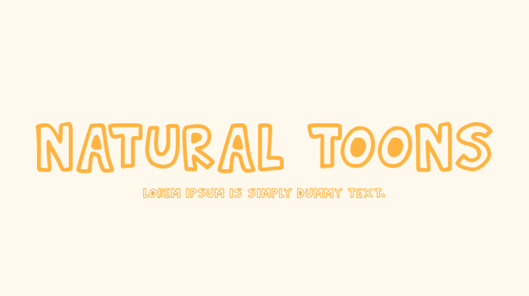 Natural Toons Font Family